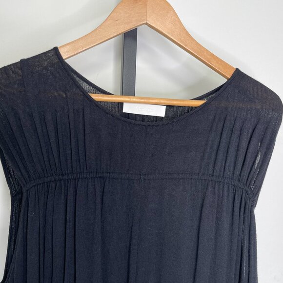 Merlette Women's Black Lightweight Cotton Sleeveless Tiered Maxi Dress Size M - Picture 3 of 13